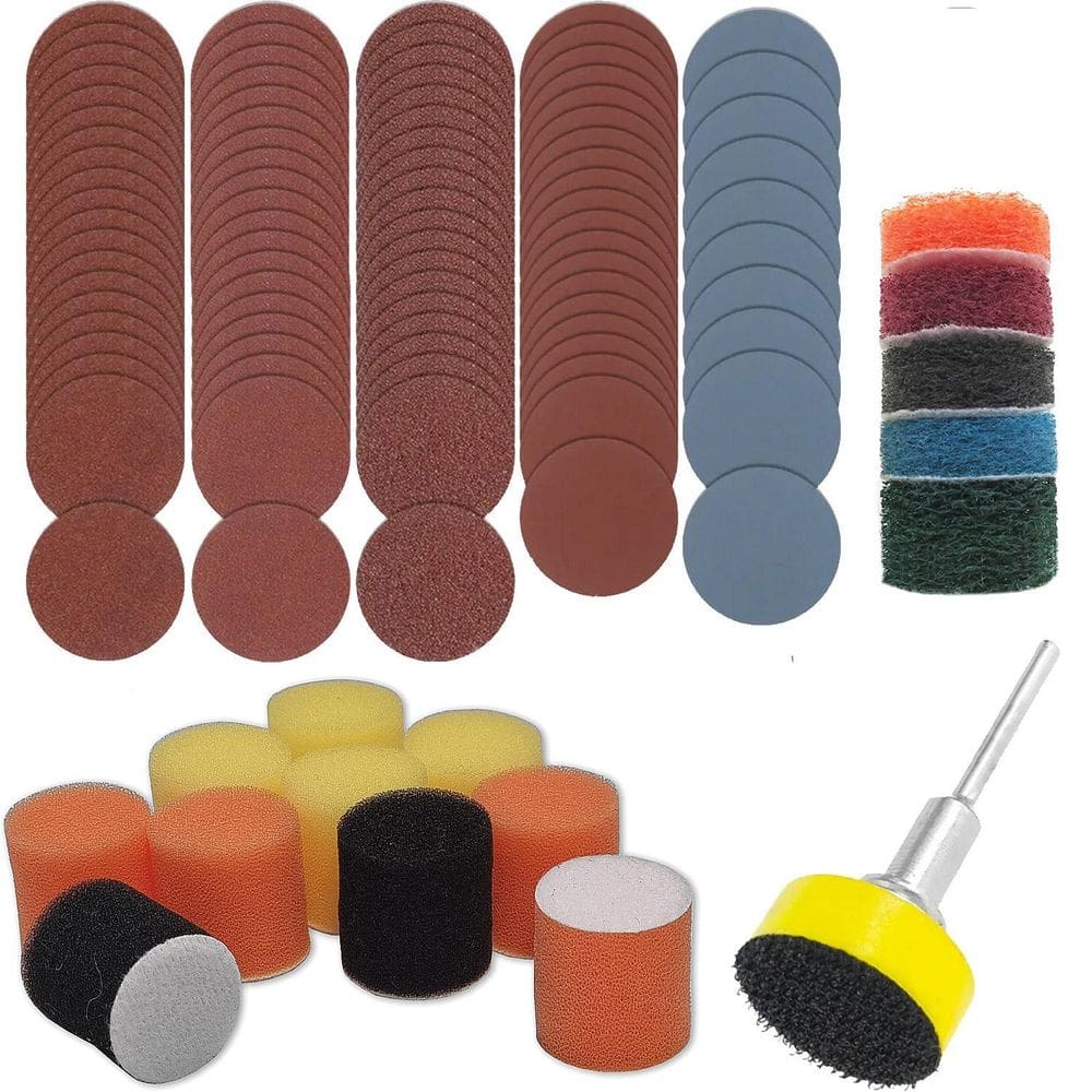Kit Lixar Polir Base Aderente 117 Peças Para Micro Retíficas