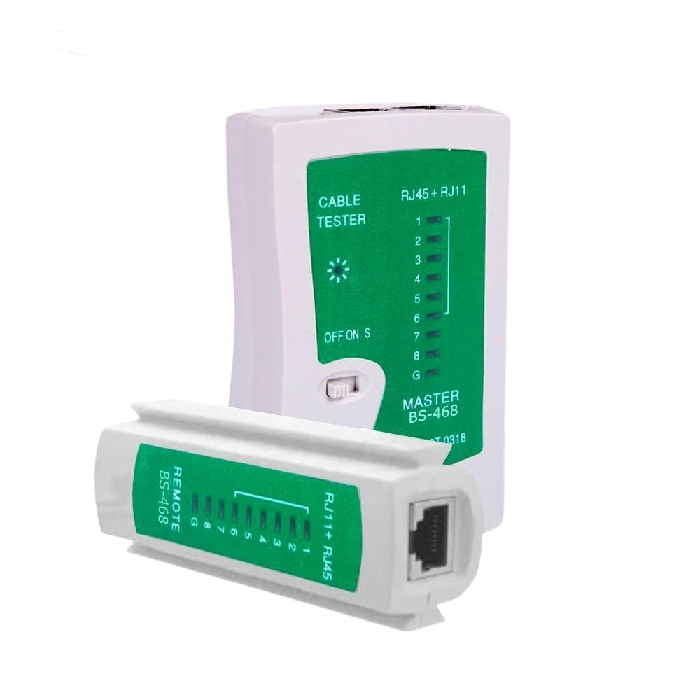 Testador Teste Crimpagem Cabo Rede Lan Rj45 Rj11 Com Nfe