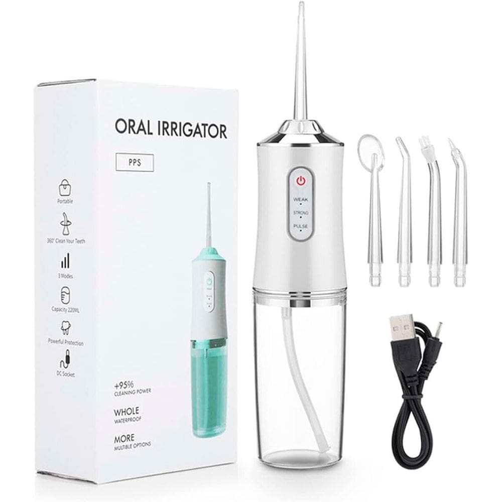 Irrigador Oral 220ml USB | Higienização Profunda