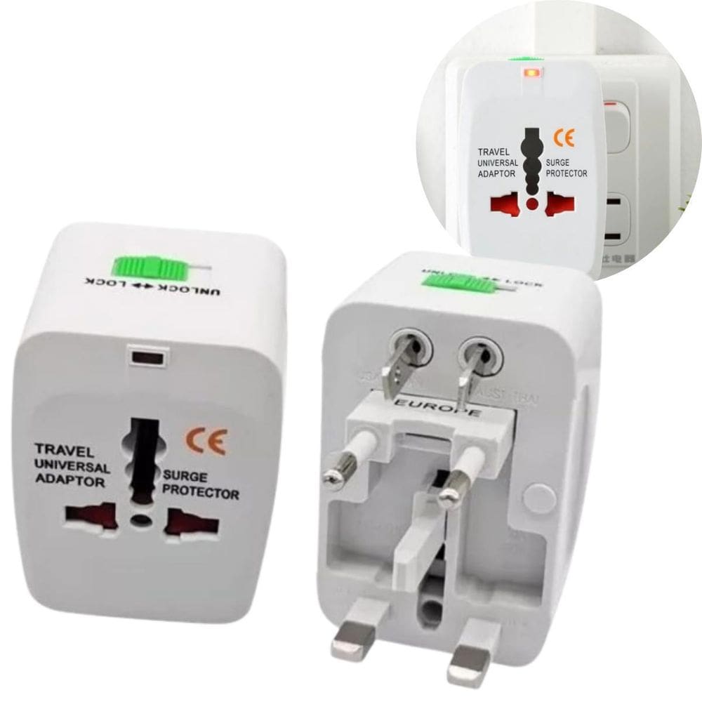 Adaptador Universal Ideal Para Viagem Conversor De Energia