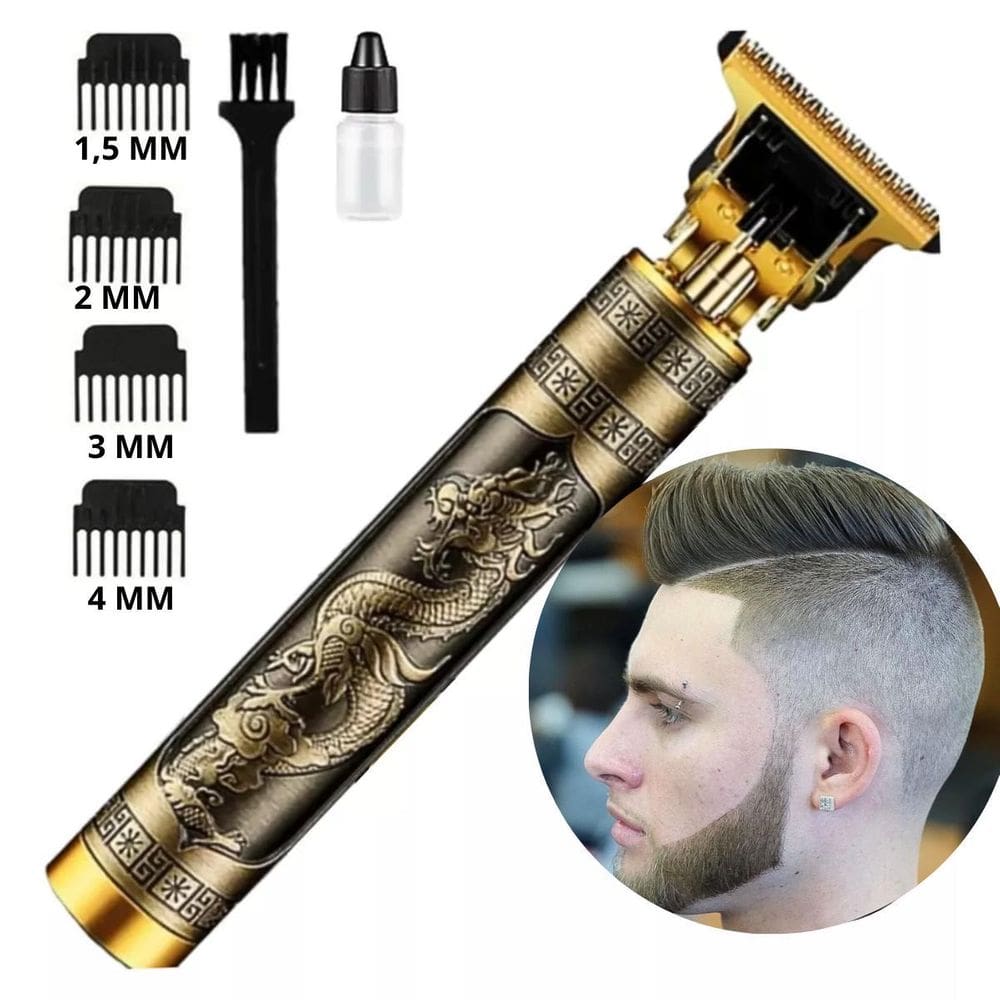 Máquina De Barbear Design Ergonômico Cor Preta