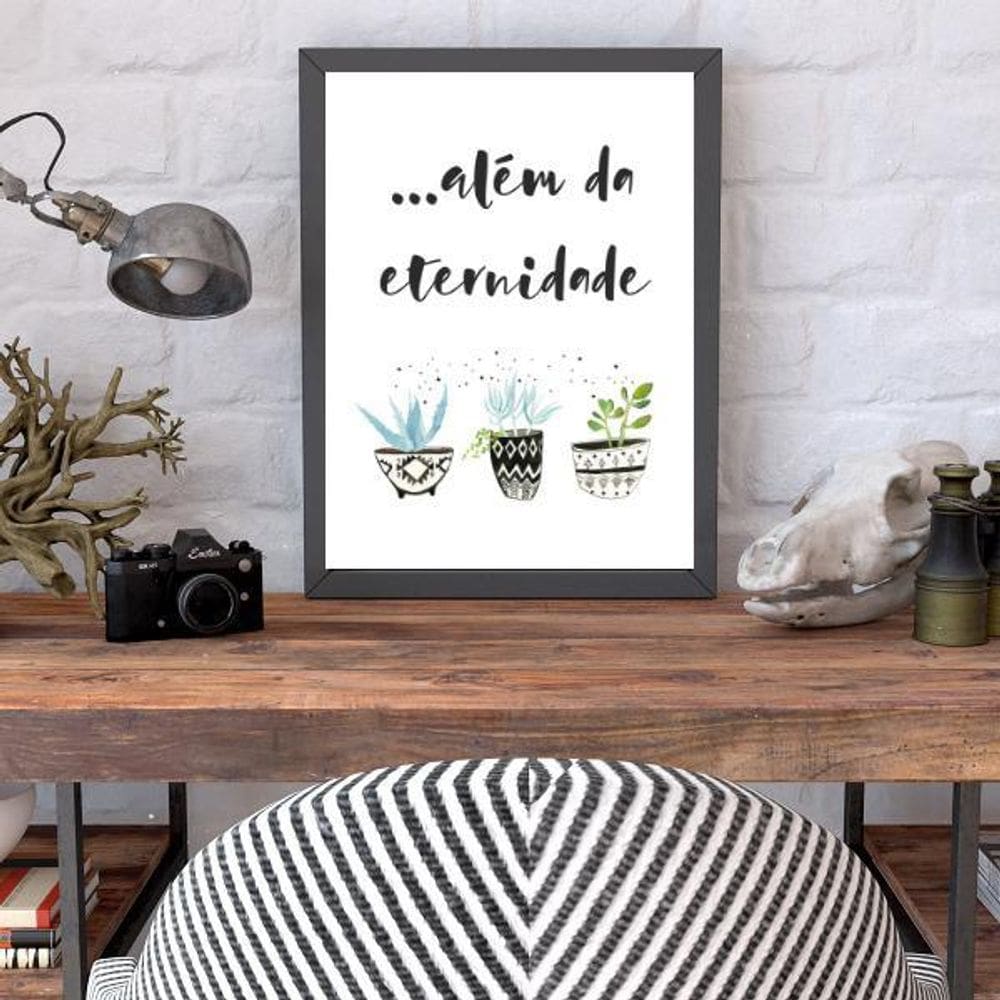 Quadro Decorativo Além Da Eternidade 34x23Cm