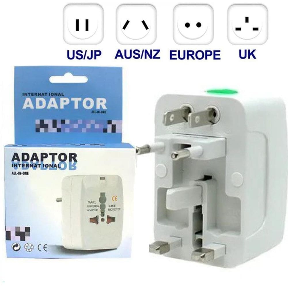 Plug De Tomada Universal Para Viagem Conversor De Energia
