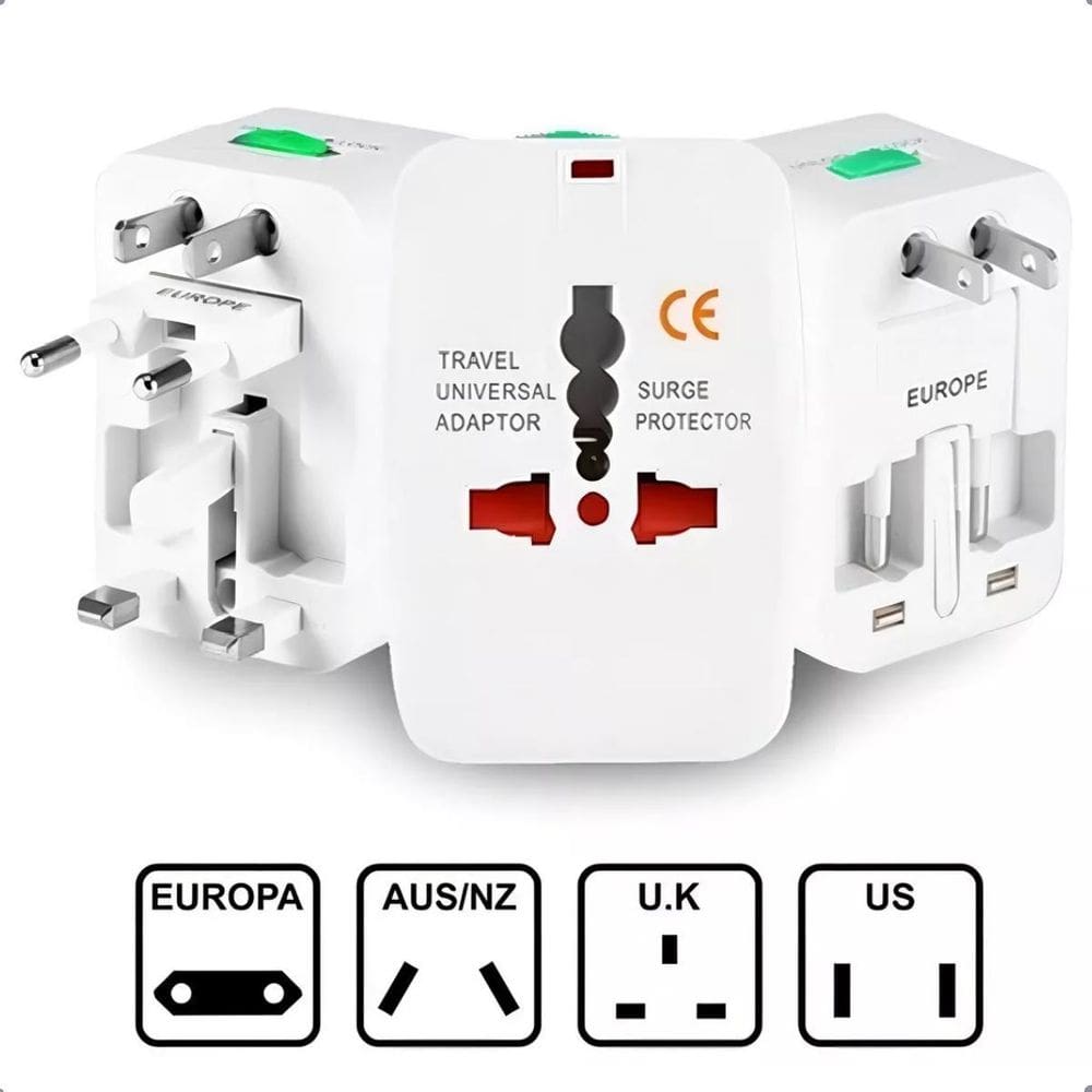 Adaptador Universal Para Viagem Design Moderno