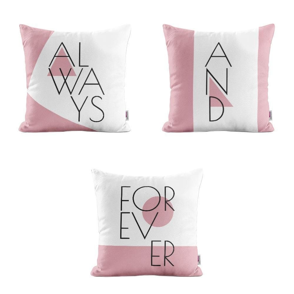 Almofadas Chiques Rosa Always Para Sofá 40X40 - Novadecora