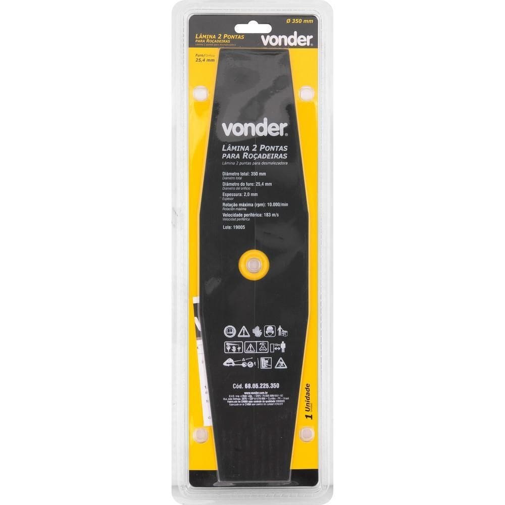 Lamina P/Rocadeira Vonder 2Pontas 350X25,4X2,0Mm