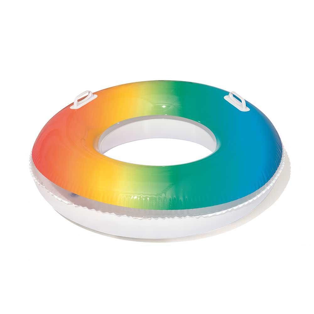 Boia Infantil Inflável Arco Iris Bestway Diâmetro 91Cm