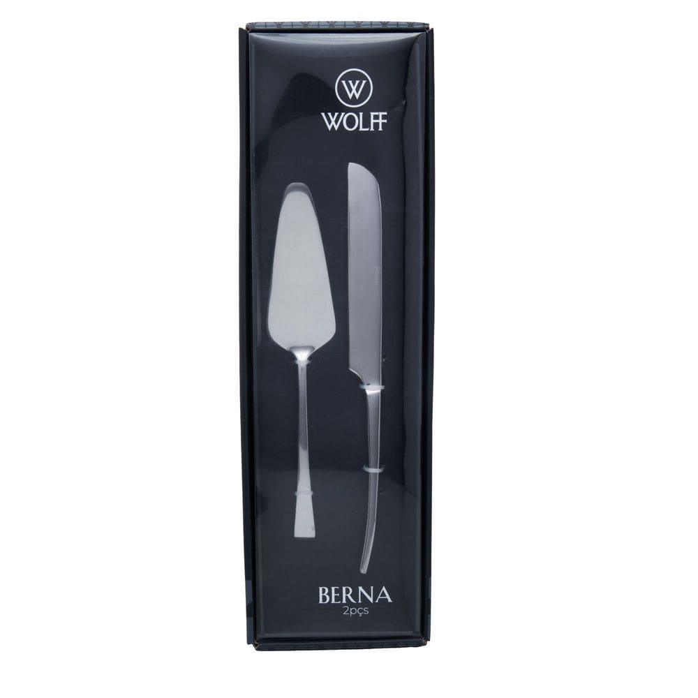 Conjunto de 2 Peças para Bolo em Aço Inox Berna - Wolff