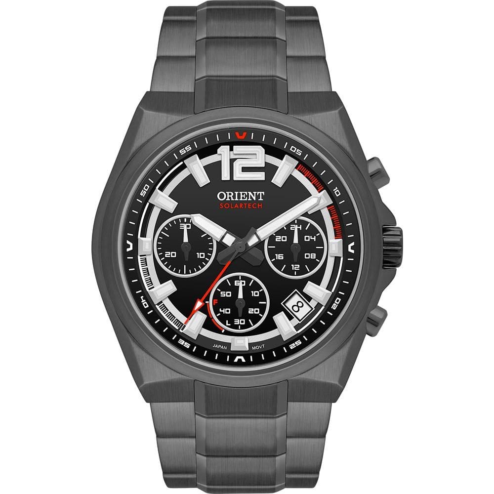 Relógio Orient Masculino Ref: Mpssc036 P2px Solar Cronógrafo Black