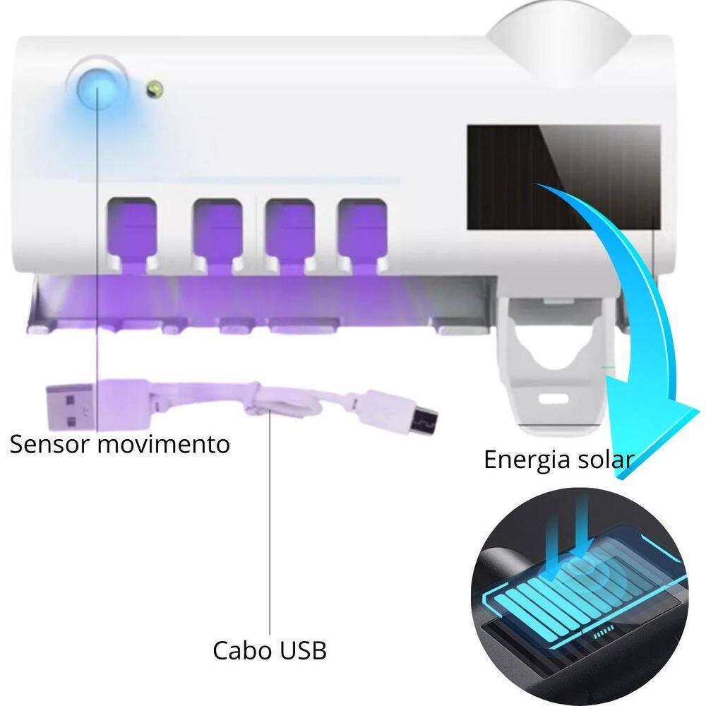 Suporte Banheiro Uv Com Ventosa Fixadora