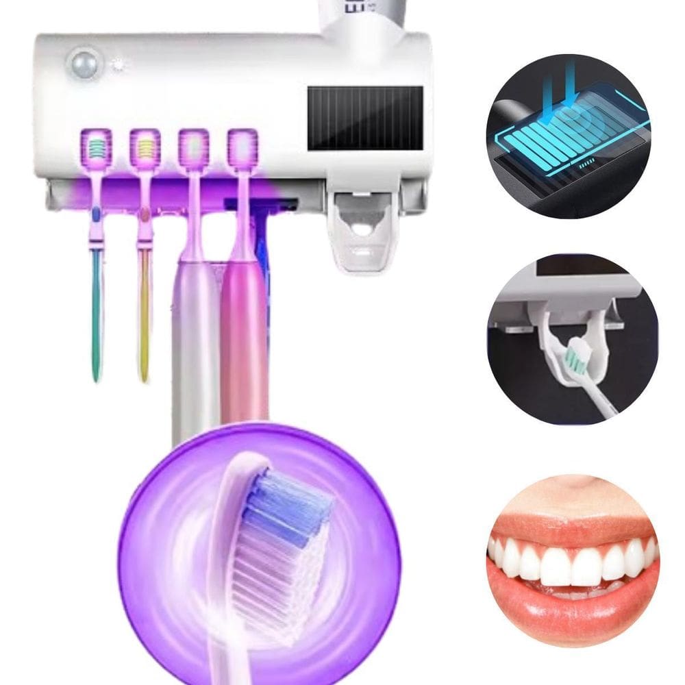 Suporte De Parede Uv Com Espaço Para Creme Dental