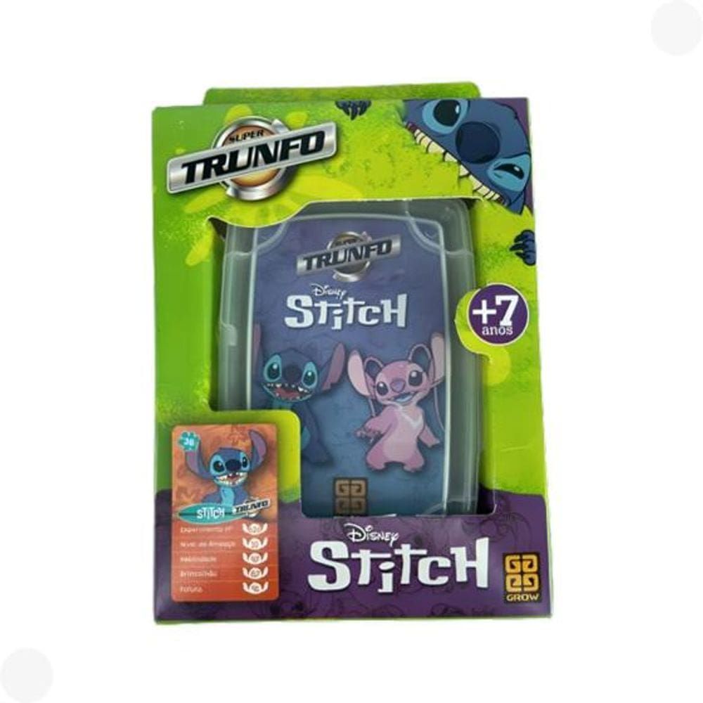Jogo de Cartas Super Trunfo - Disney Stitch GROW