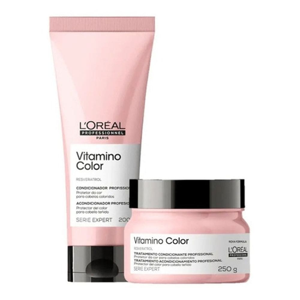 Kit Loreal Vitamino Color Resveratrol Condicionador Máscara