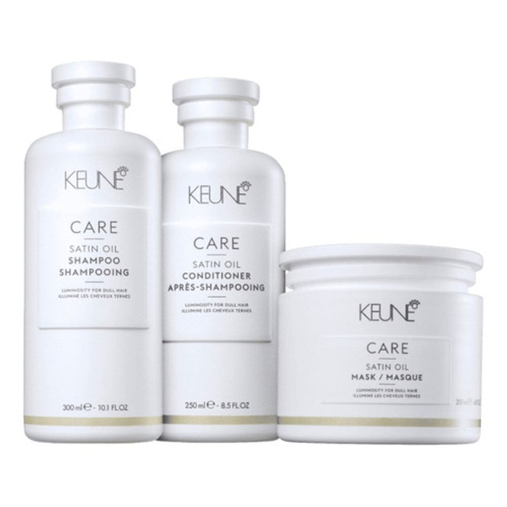 Kit Satin Oil Keune- Trio Shampoo, Condicionador E Máscara