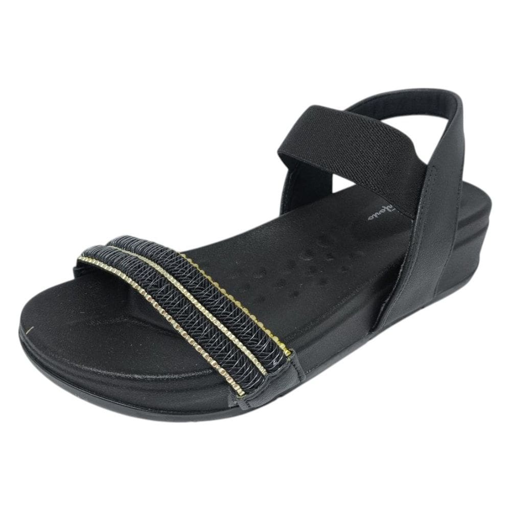Sandália Feminina Anabela Flatform Conforto Estilo Modare