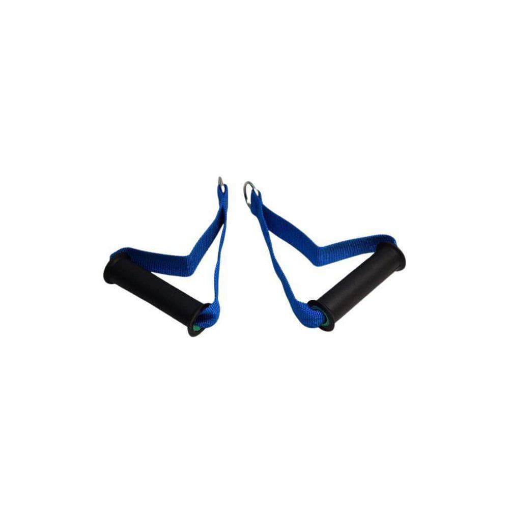 Par Puxadores Estribo Nylon Profissional Azul