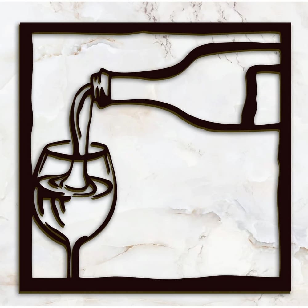Quadro Placa Vinho Parede Decoração Cantinho do Vinho Mdf Corte Laser