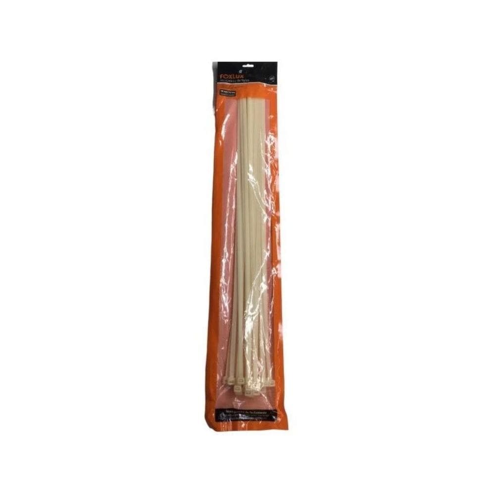 Abraçadeira de Nylon 76cm X 9,0mm Branca C/ 25 Un Foxlux