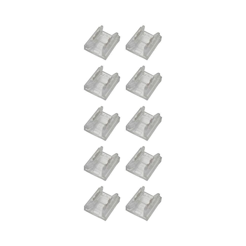 Kit 10 Emendas Conector Astraled Reto Para Fita De Led 10mm Em-035