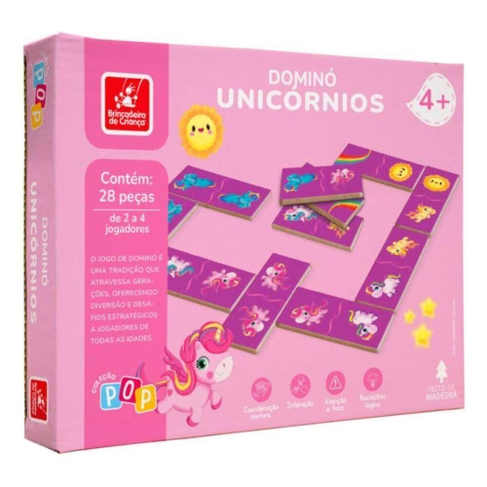 Dominó Unicórnios Pop Brincadeira De Criança