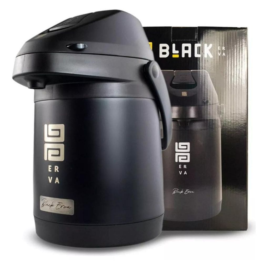Garrafa Térmica Black Para Café Quente Em Viagens Longas