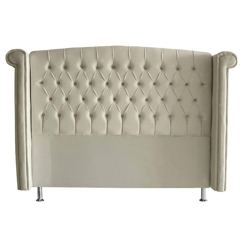Cabeceira De Cama Toquio Casal 140 Cm Suede Porcelana Do Lar Móveis E Decoração