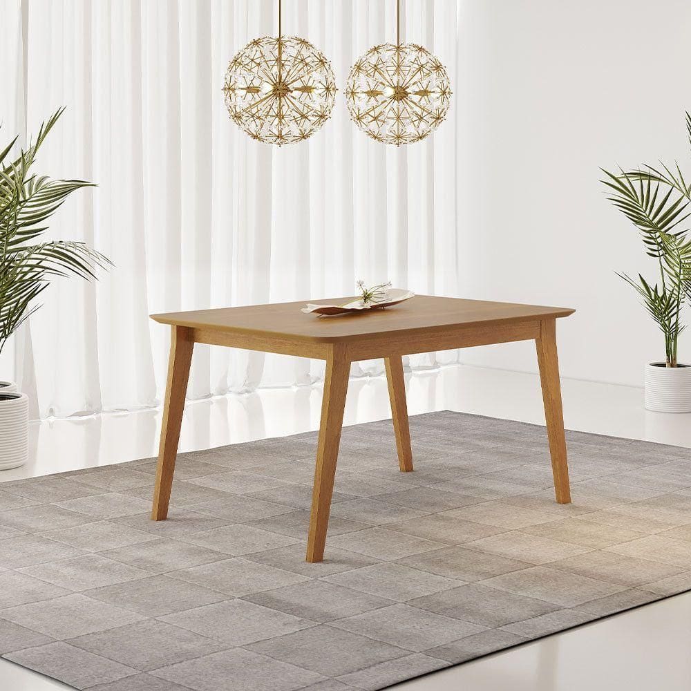 Mesa De Jantar Elegance 120x80cm Amadeirado Jcm Movelaria Cinamomo