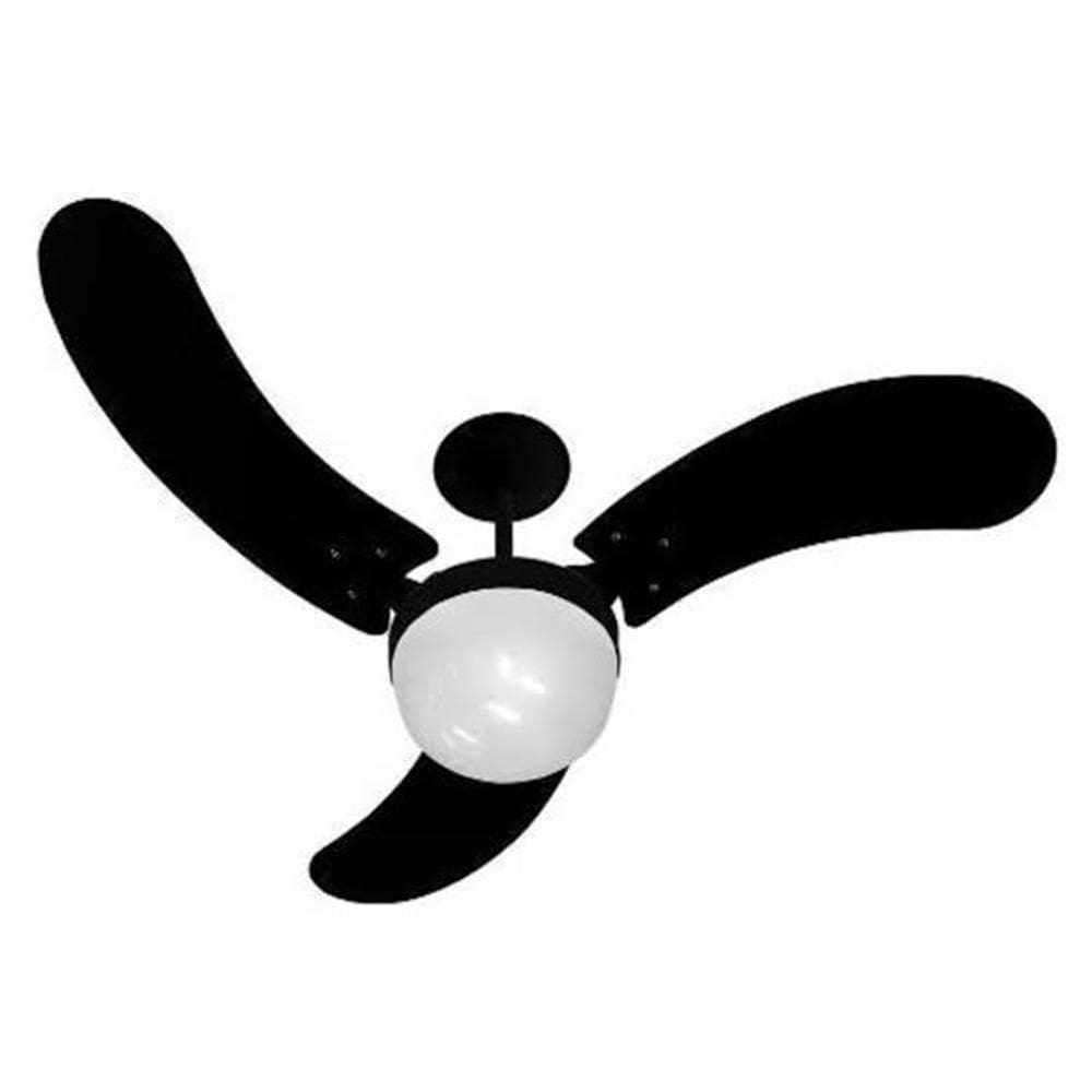 Ventilador De Teto New Montana 3 Pás Preto - Venti Delta 110V