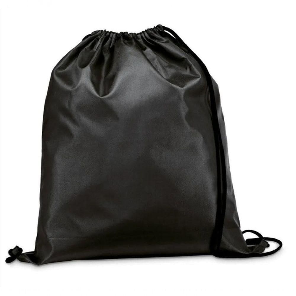 Mochila Saco Academia Esportiva Gym Bag Fitness Unissex Cordão Preto Tamanho Único Unissex