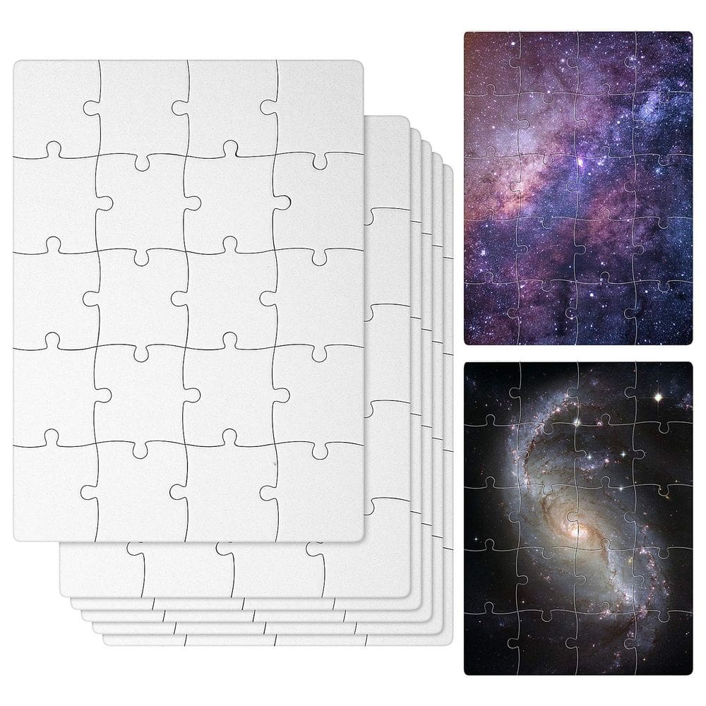 Puzzle Skylety Sublimation Blanks estilo A5-20 (pacote com 6)