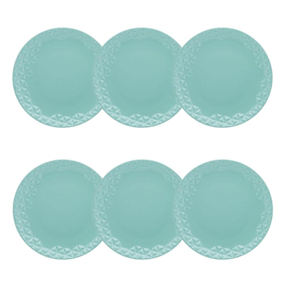 Conjunto de Pratos de Sobremesa 06 Peças Mia Orvalho Oxford