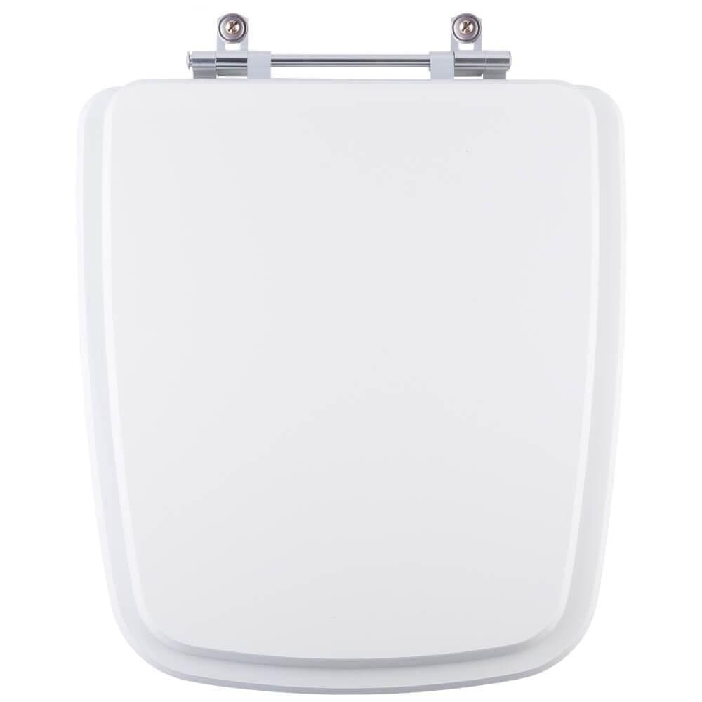 Assento Sanitário Poliéster Clean Branco Para Vaso Deca 1.6gpf 6lpf