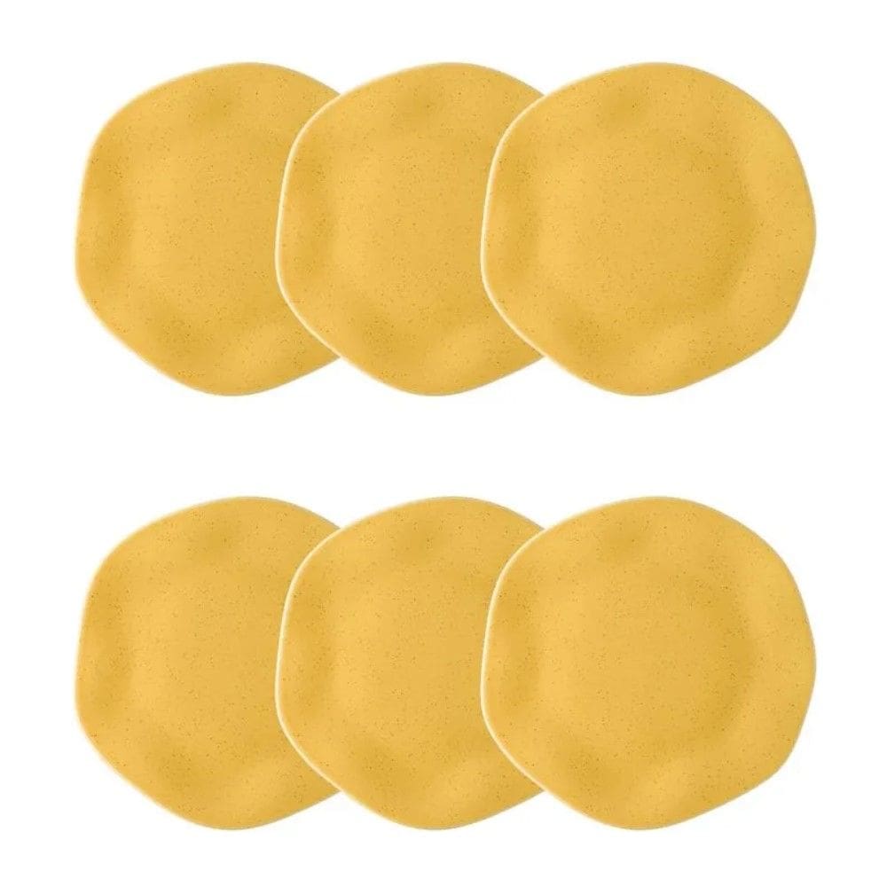 Conjunto de Pratos Fundos 06 Peças Ryo Maracujá Oxford