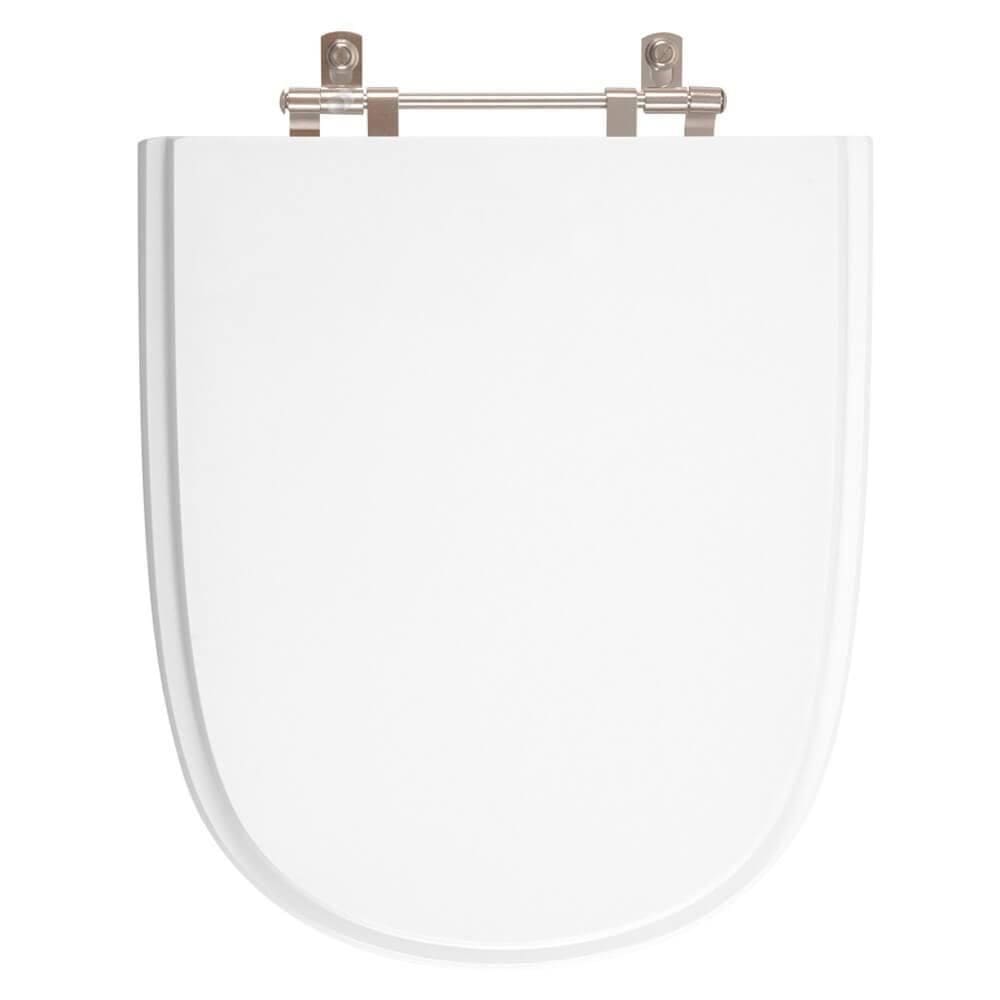 Assento Sanitário Em Mdf Ezedra Branco Para Bacia Ideal Standard