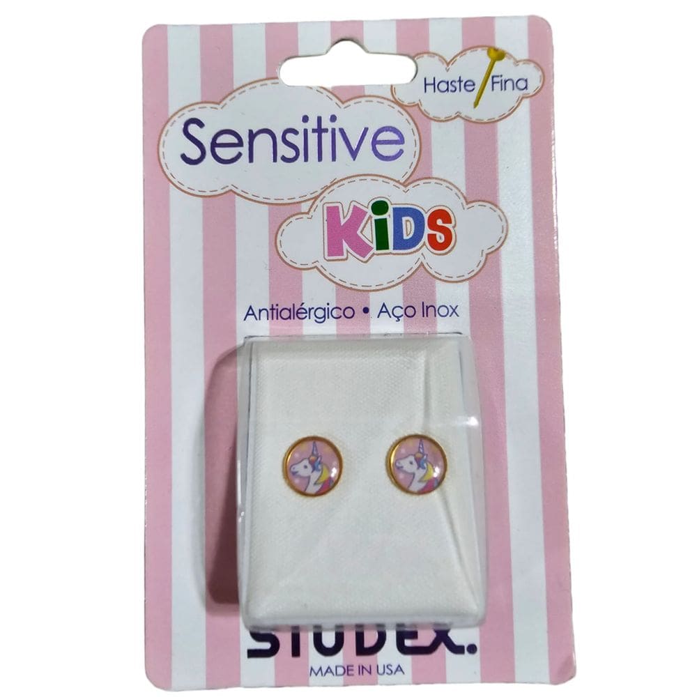 Brinco Studex Sensitive Kids Unicornio 6X6mm Sk3654y
