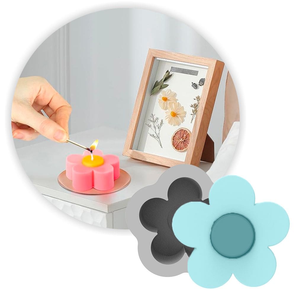 Forma de Silicone Margarida Lisa