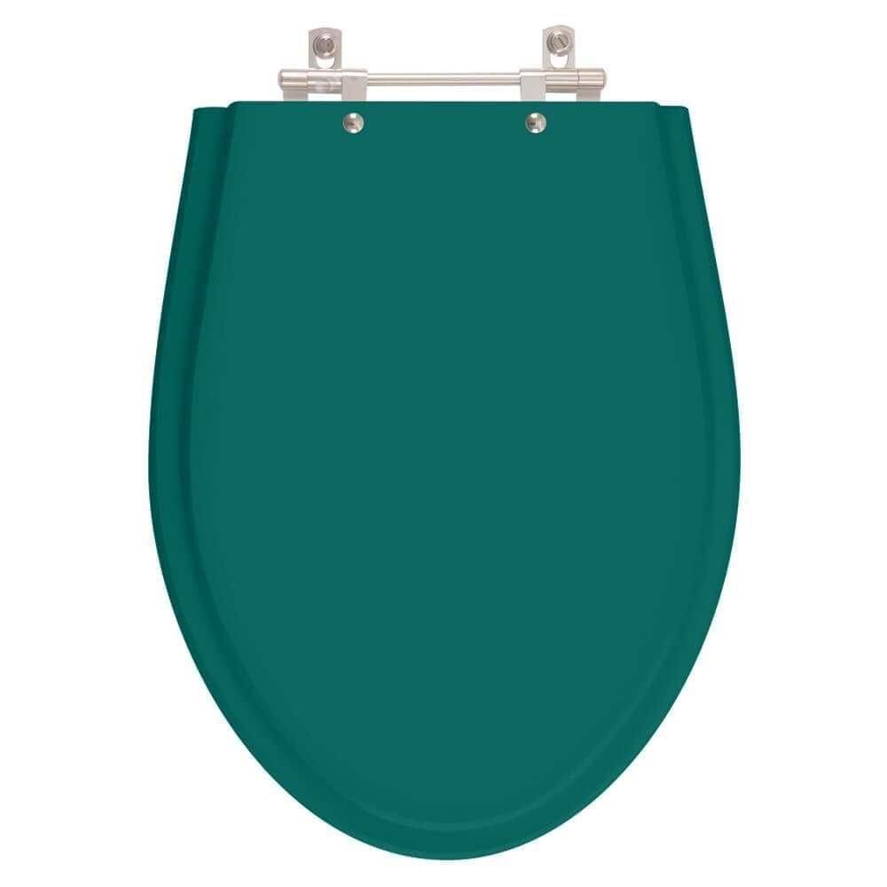 Assento Sanitário Poliester Absolute Verde Amazônia Para Vaso Ideal Standard
