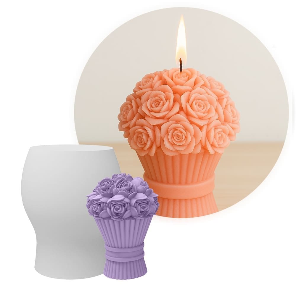 Forma de Silicone Buque de Flores
