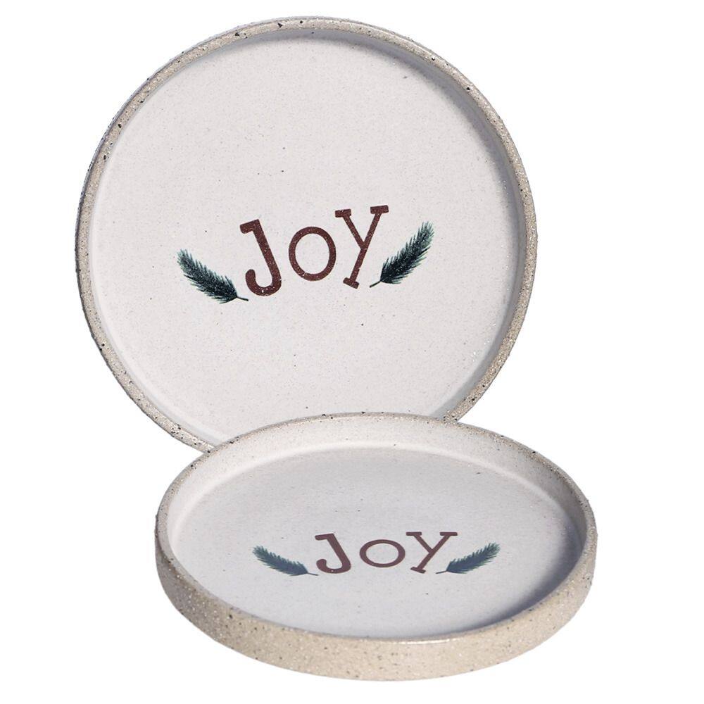 Prato Natal Redondo Terra Yang Joy 2x14cm Silveira