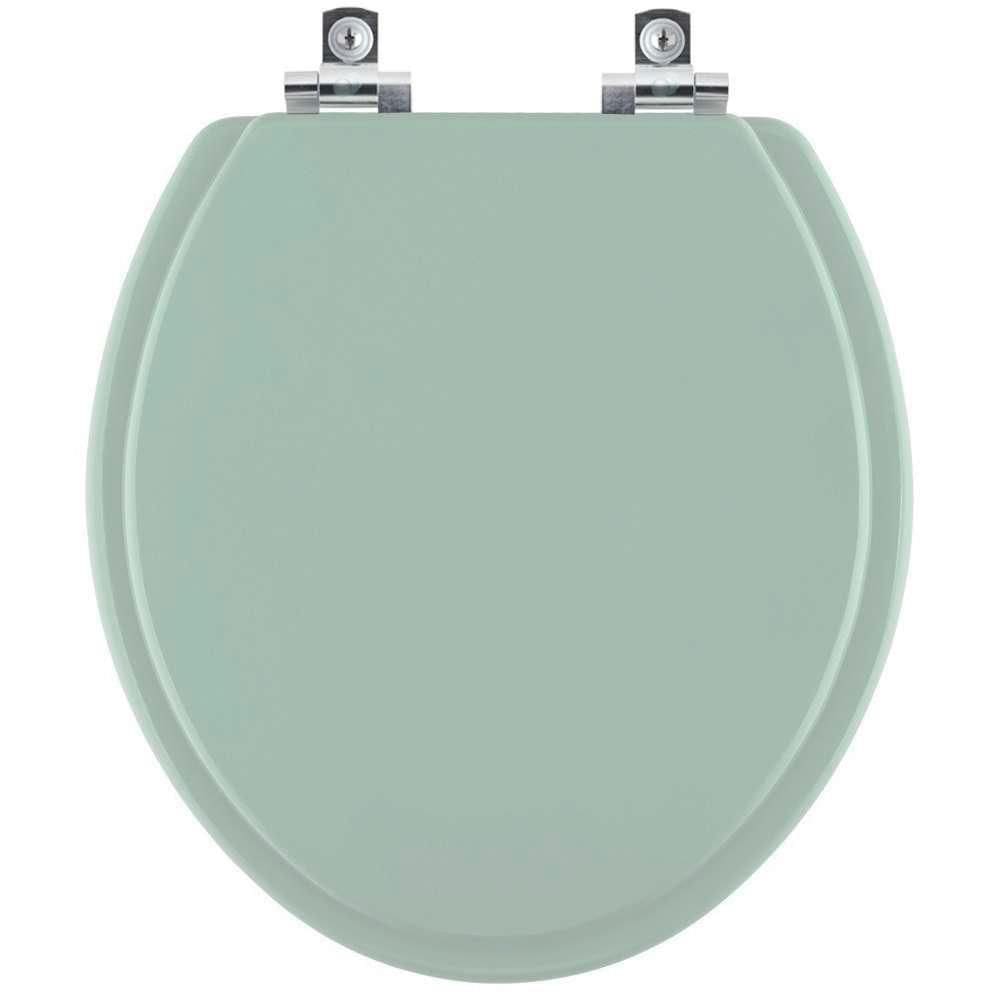 Assento Sanitário Com Fechamento Lento Convencional Oval Verde Claro Para Vaso Icasa