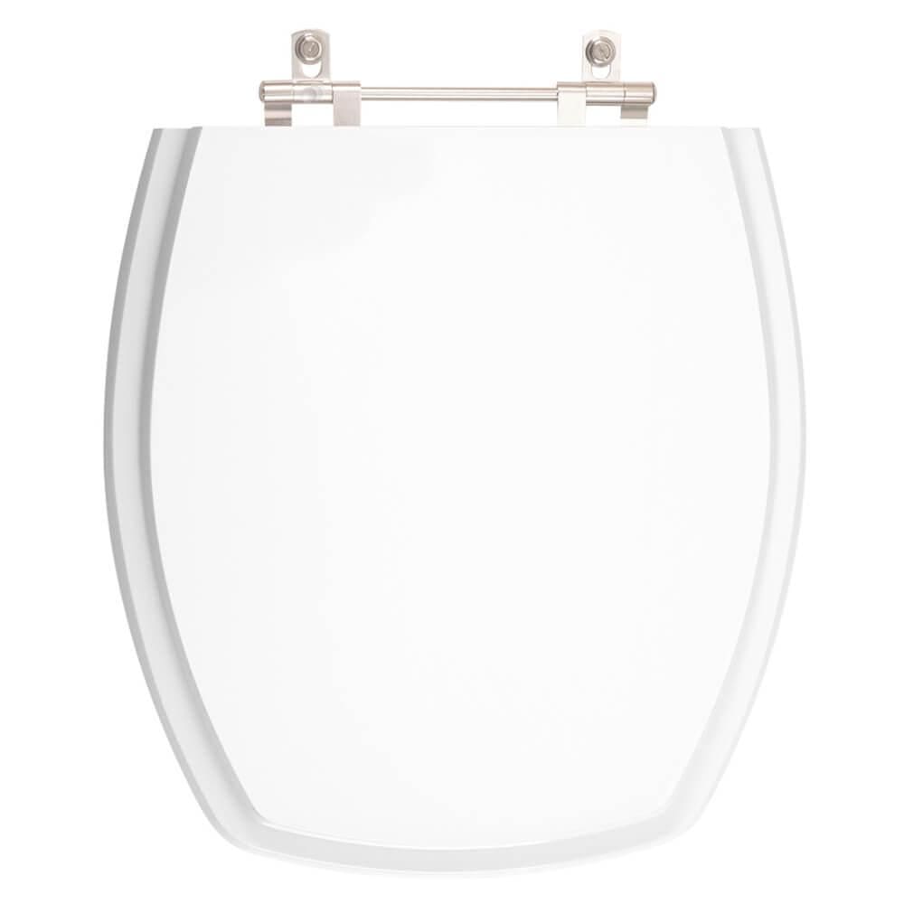 Tampa de Vaso Poliéster Arezzo Branco para bacia Japi