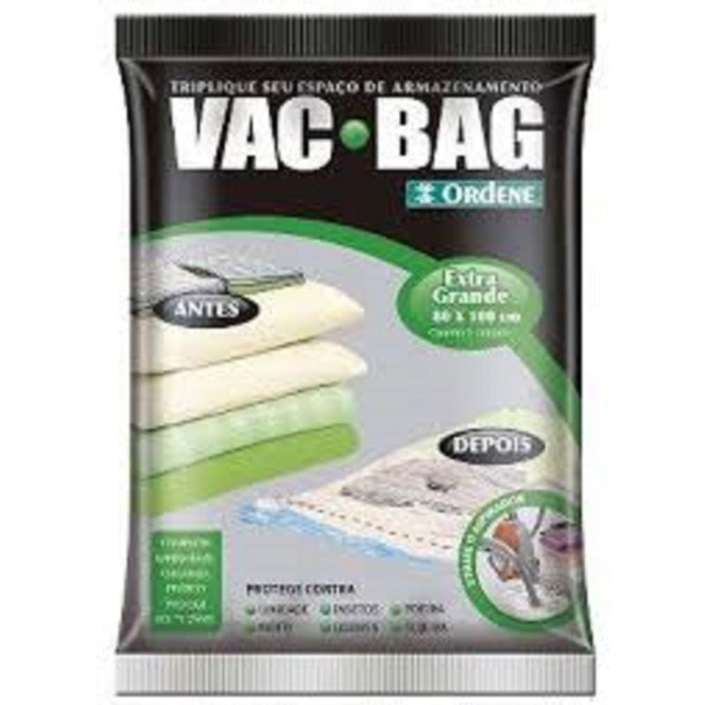 Kit 2 Vac Bag G 80 x 100 cm Organizador Ordene sintético