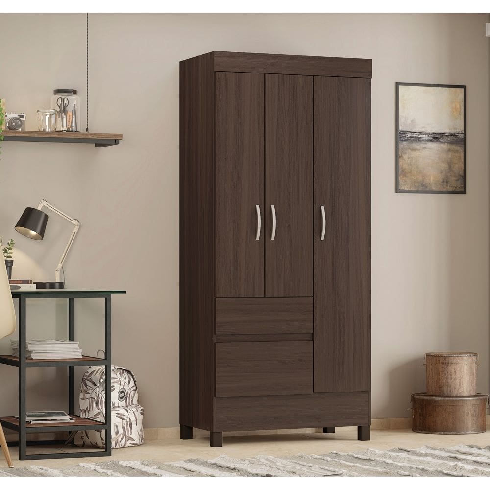 Roupeiro Wi-nd 3 Portas - Café Tou ch Demóbile