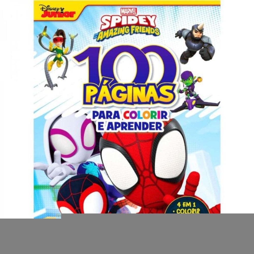 100 Paginas p Colorir Marvel Spidey Friends