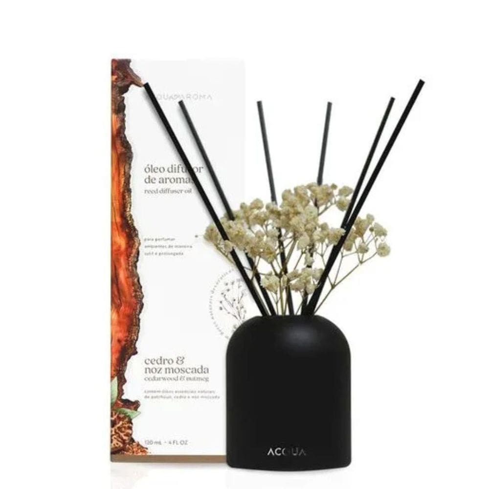 Difusor Cedro e Noz Moscada 120ml Dia a Dia Acquaaroma