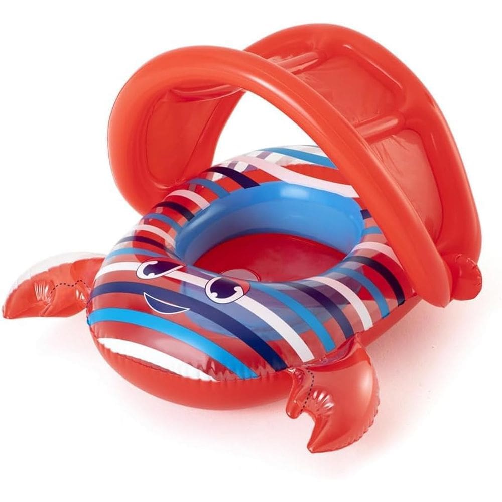 Baby Pool Float Bestway H2O GO! Caranguejo com dossel vermelho/azul