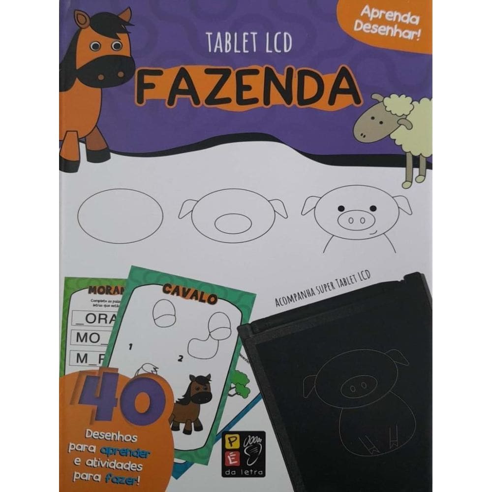 Aprenda Desenhar! - Fazenda - (Acompanha Tablet LCD)
