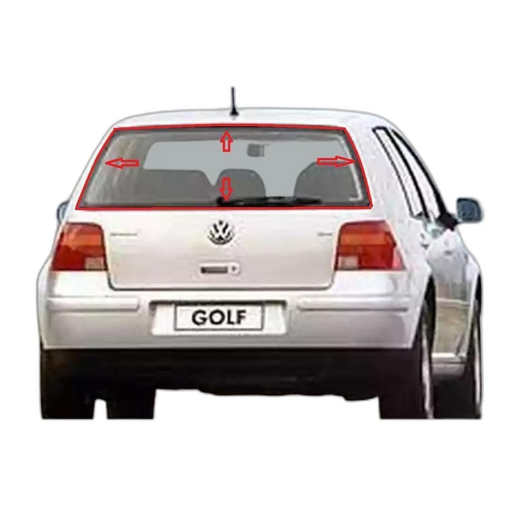 Borracha Vidro Traseiro Vigia Golf 2000 Em Diante