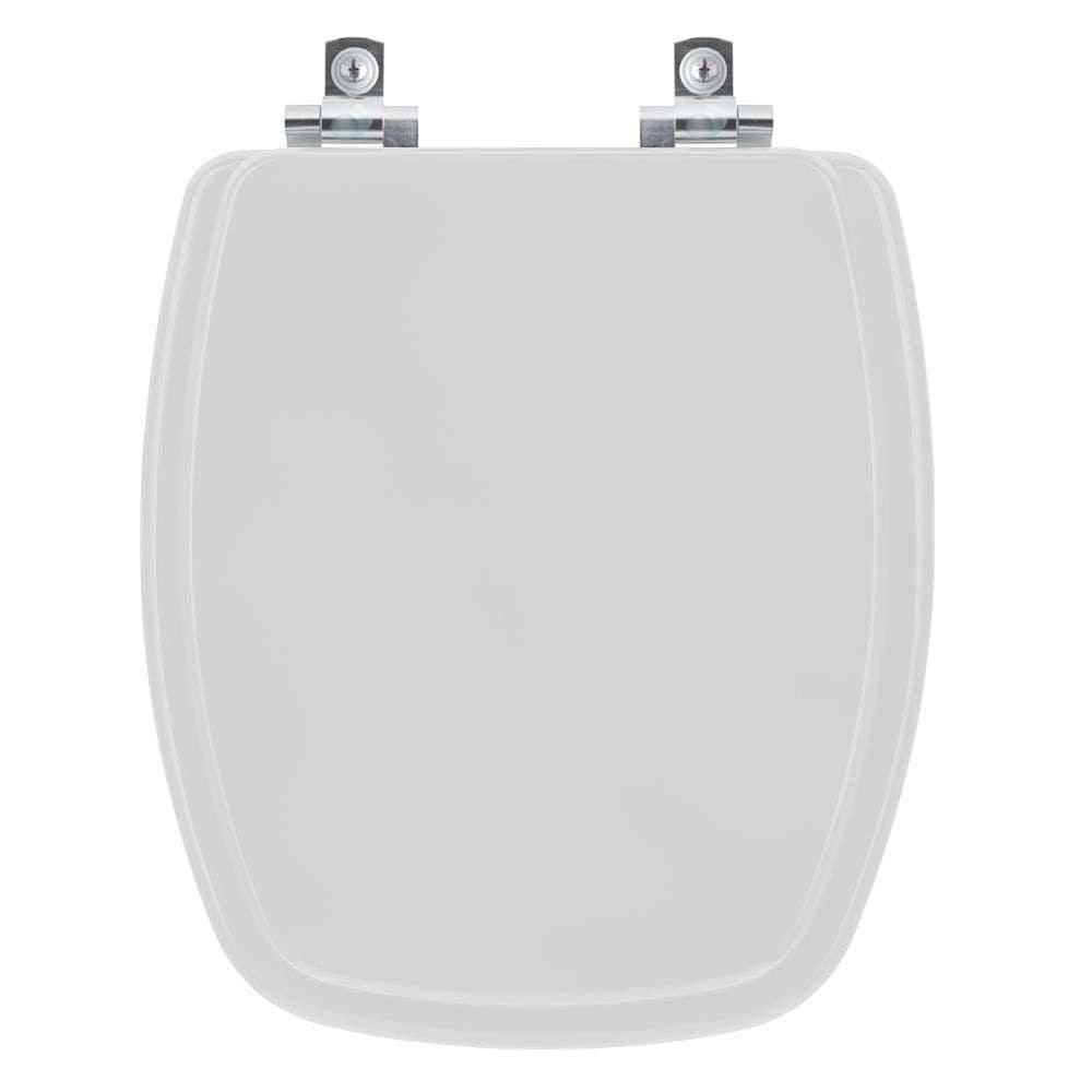 Assento Sanitário Soft Close Valentina Cinza Claro Para Vaso Santamarina