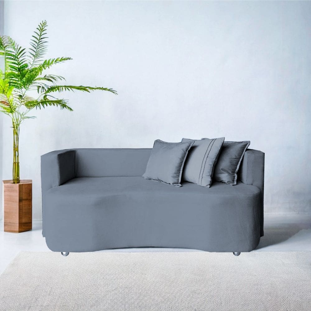 Divã Recamier Luxo Decorativo Primor 155 Grafitte